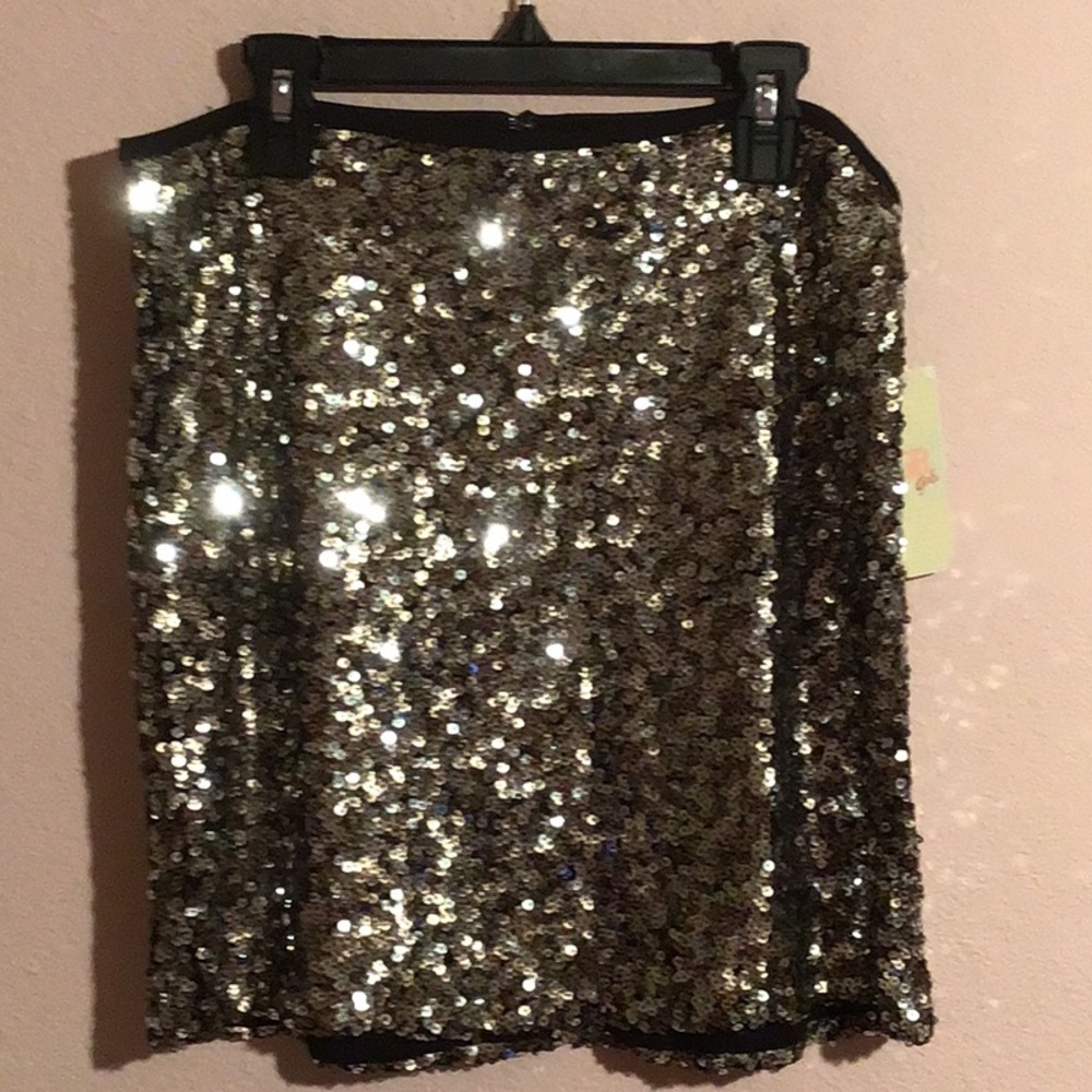 New Gianni Bini girls sequin skirt sz 14